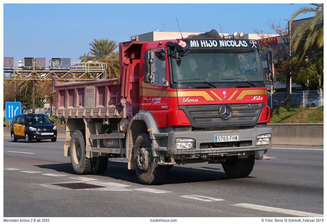 Mercedes Actros 2 B ab 2003 Foto Februar 2019