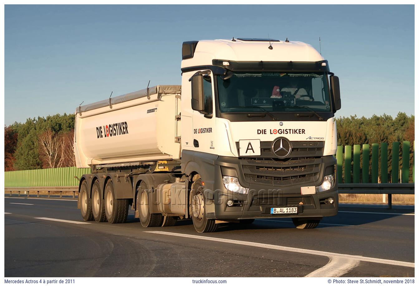 Mercedes Actros 4 à partir de 2011 Photo novembre 2018