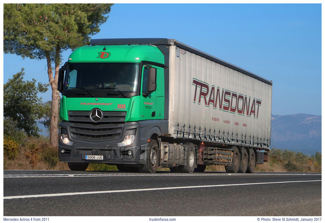 Mercedes Actros 4 from 2011 Photo January 2017