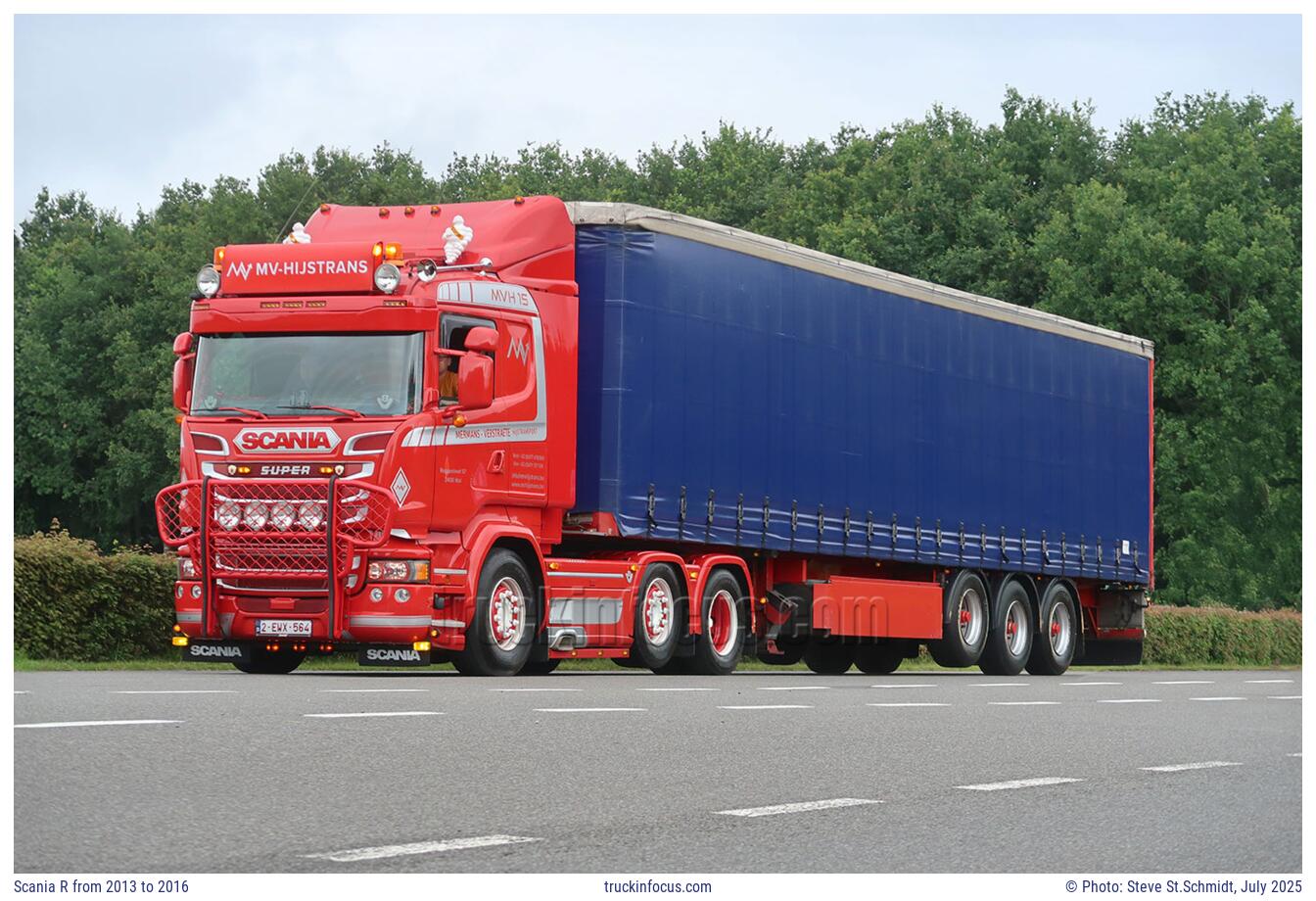 Scania R from 2013 to 2016 Photo July 2025