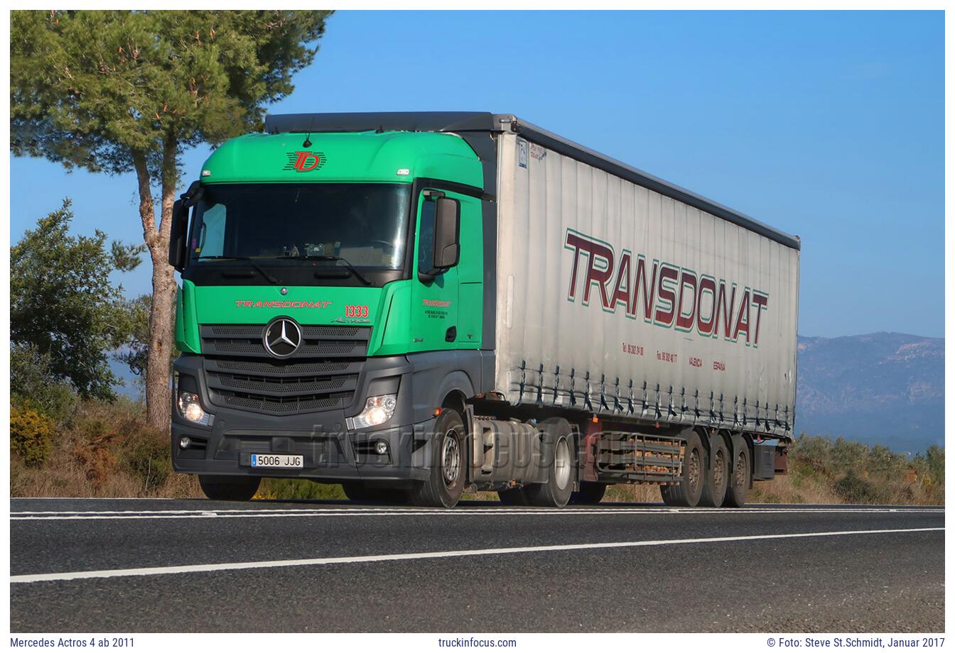 Mercedes Actros 4 ab 2011 Foto Januar 2017