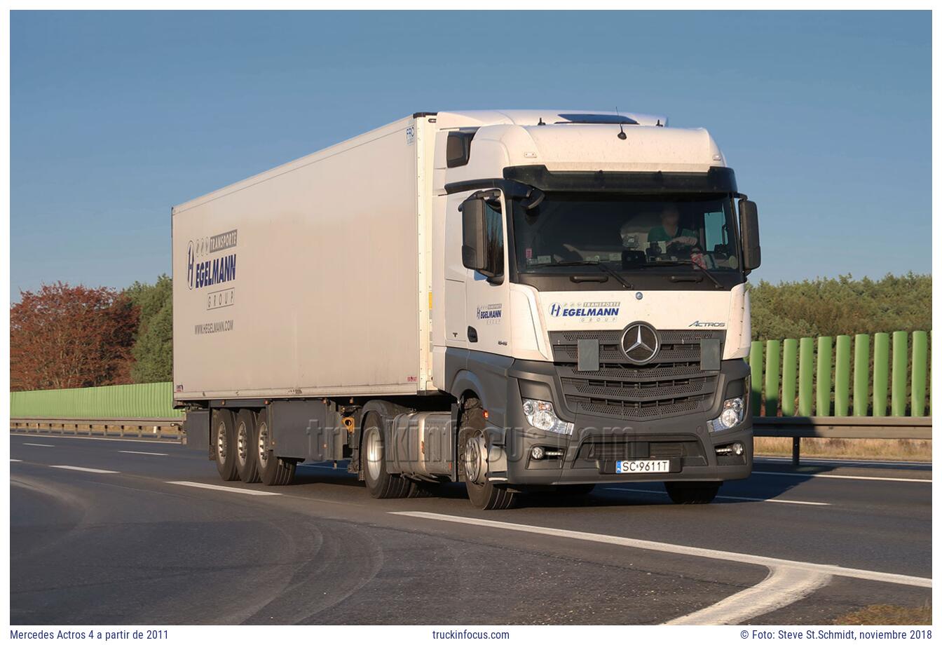 Mercedes Actros 4 a partir de 2011 Foto noviembre 2018