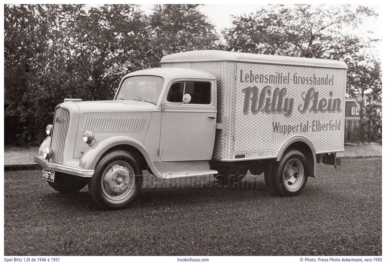 Opel Blitz 1,5t de 1946 à 1951 Photo vers 1950