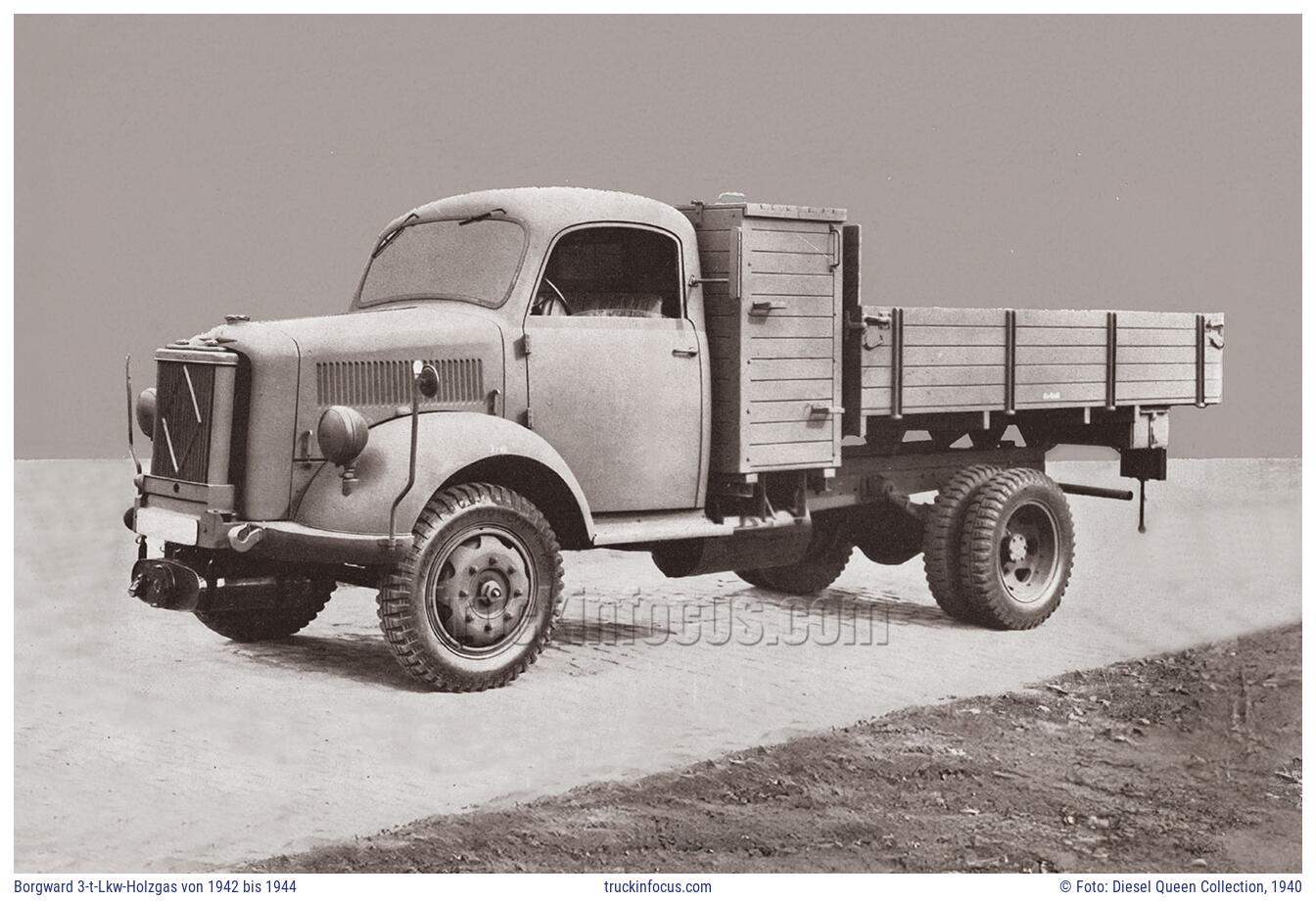 Borgward 3-t-Lkw-Holzgas von 1942 bis 1944 Foto 1940