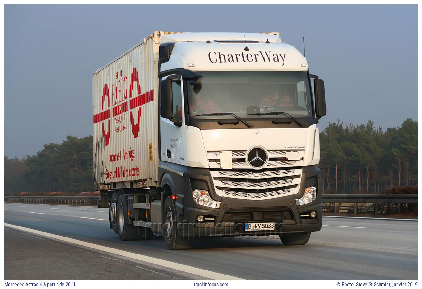 Mercedes Actros 4 à partir de 2011 Photo janvier 2019