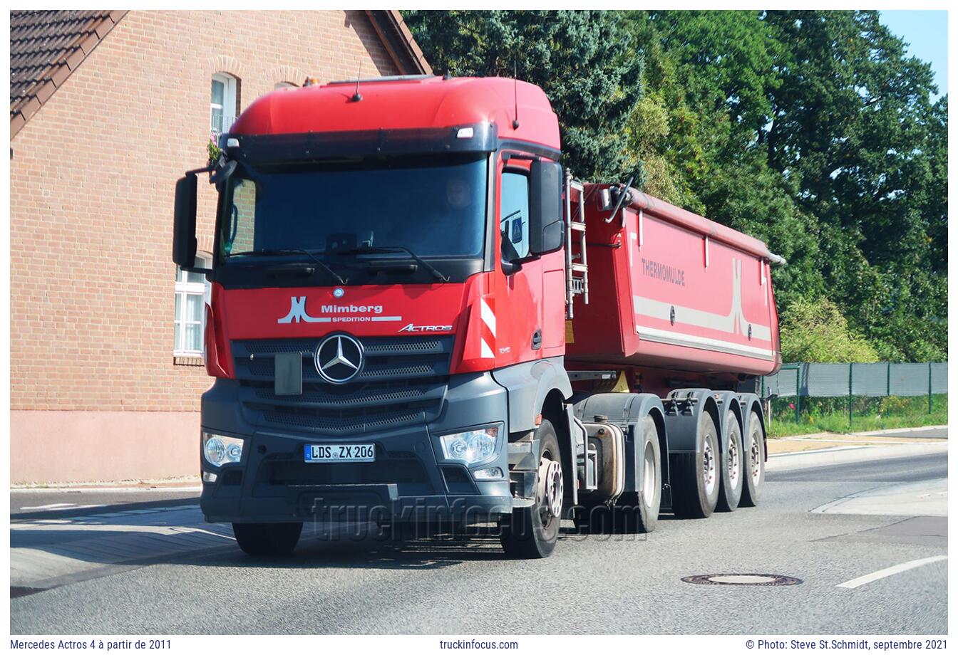 Mercedes Actros 4 à partir de 2011 Photo septembre 2021