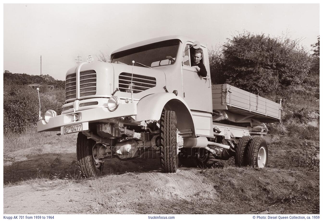 Krupp AK 701 from 1959 to 1964 Photo ca. 1959