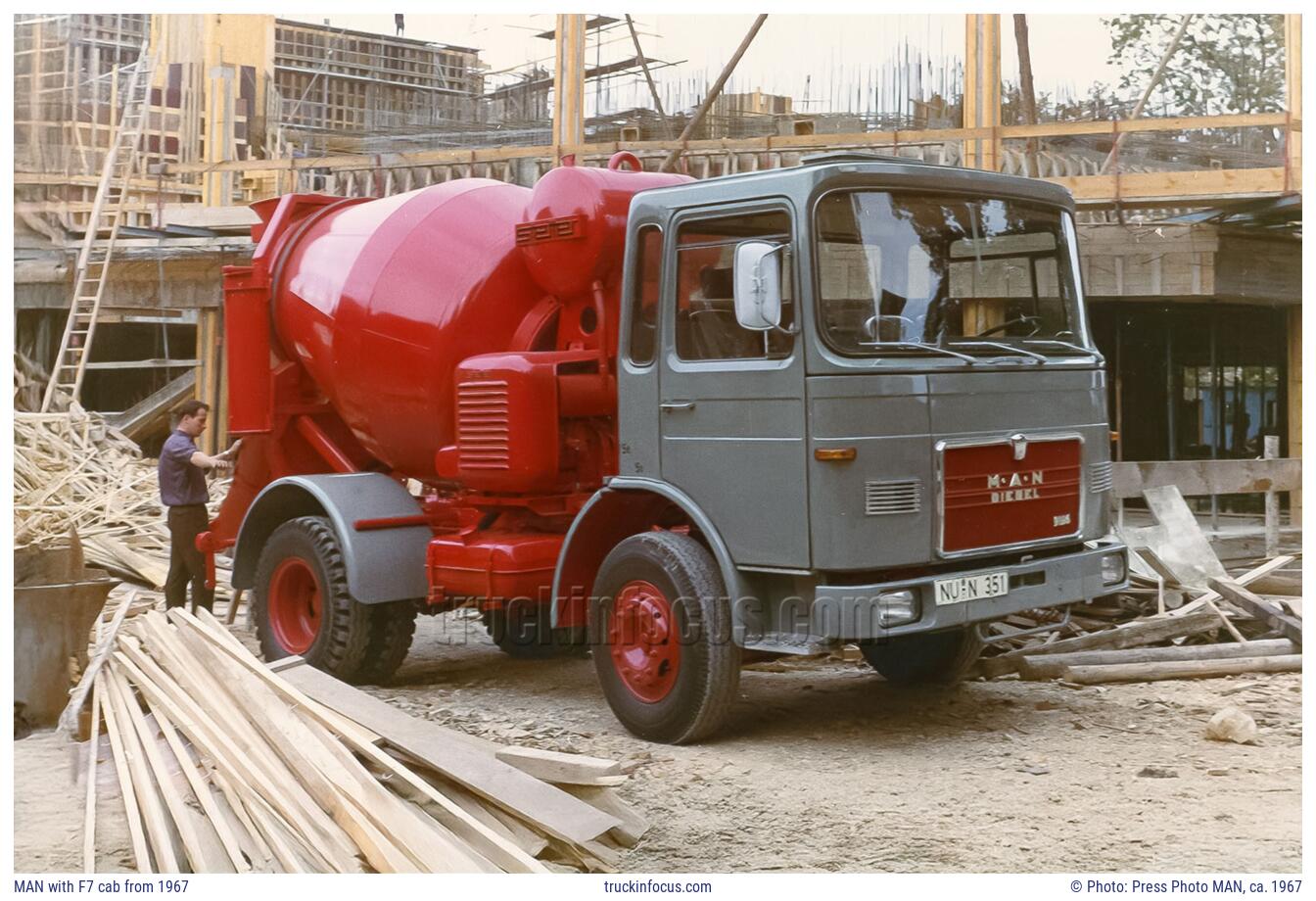 MAN with F7 cab from 1967 Photo ca. 1967