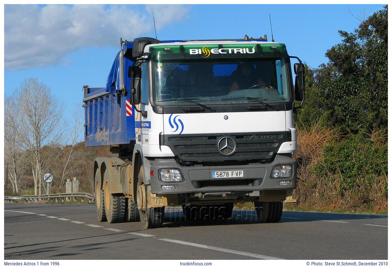 Mercedes Actros 1 from 1996 Photo December 2010