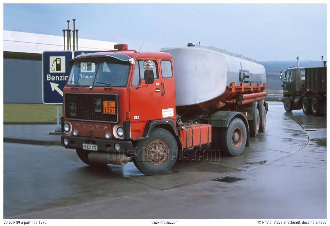 Volvo F 89 à partir de 1970 Photo décembre 1977