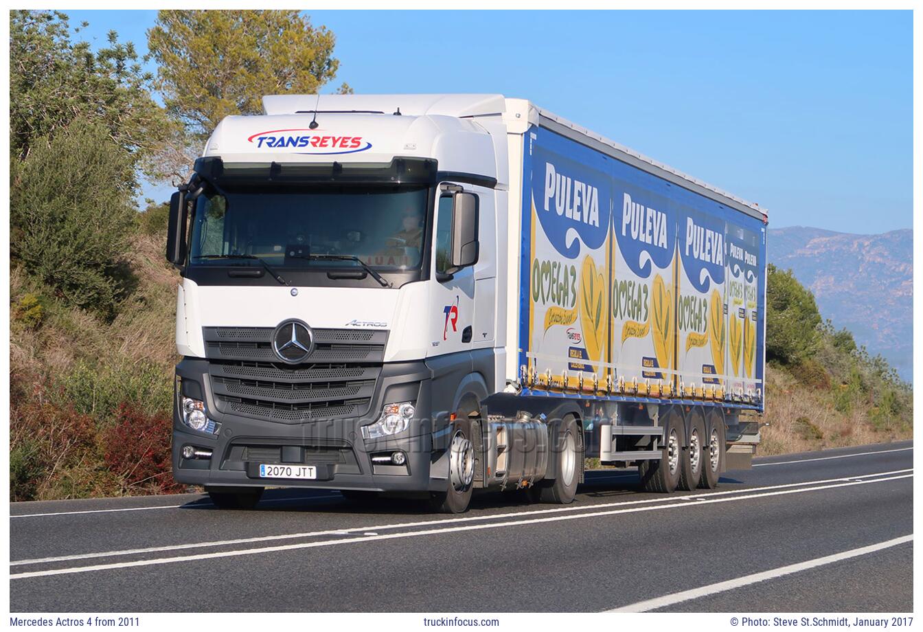 Mercedes Actros 4 from 2011 Photo January 2017