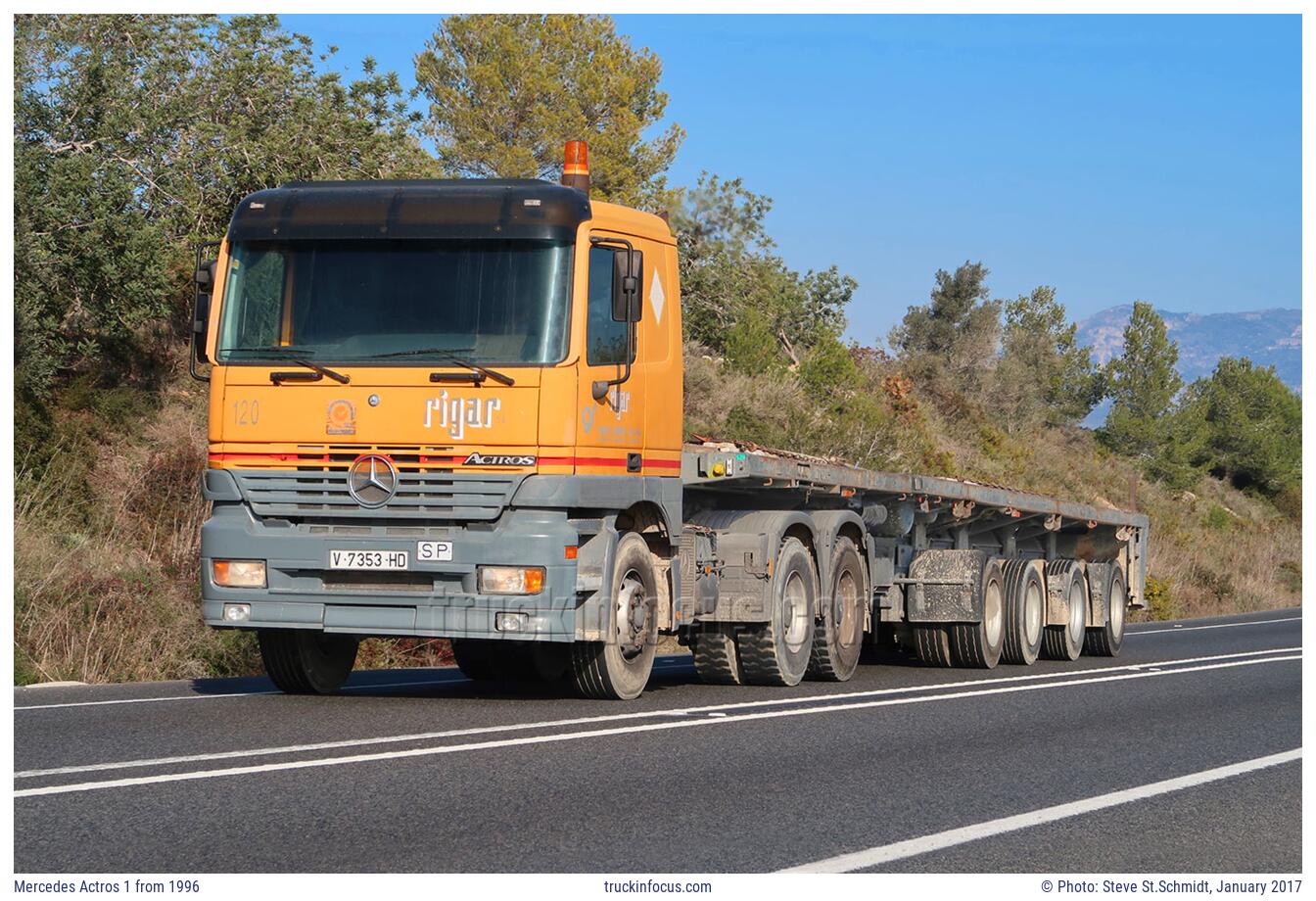 Mercedes Actros 1 from 1996 Photo January 2017