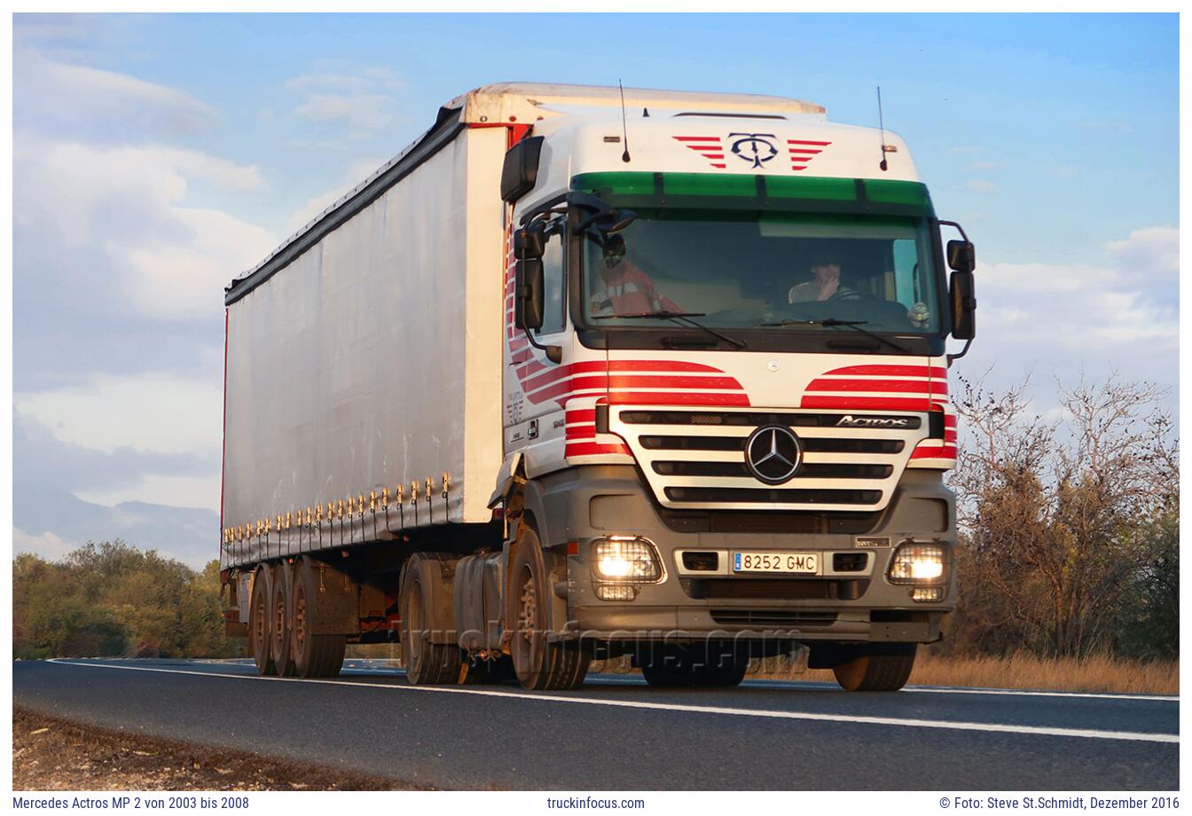Mercedes Actros MP 2 von 2003 bis 2008 Foto Dezember 2016