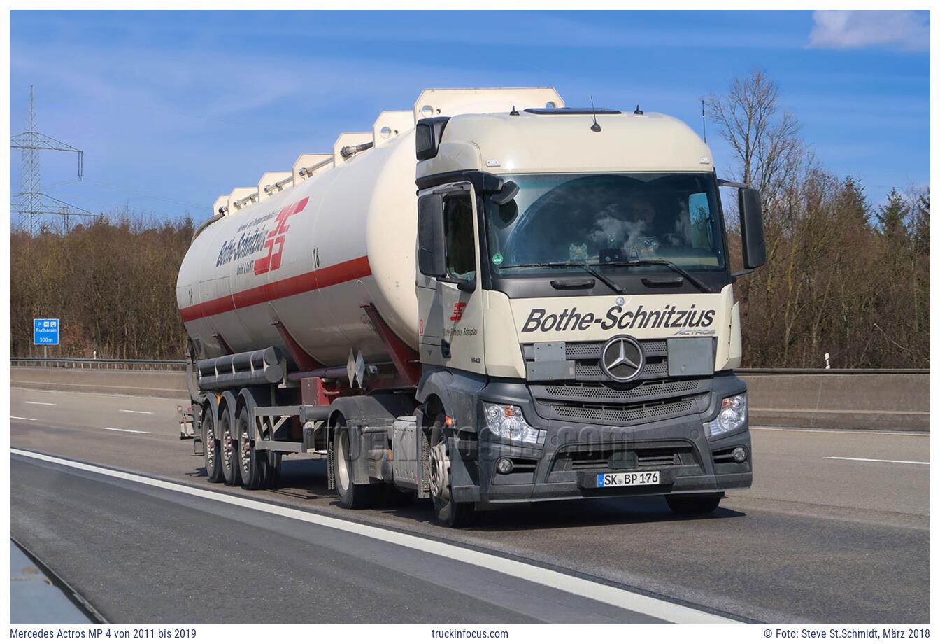 Mercedes Actros MP 4 von 2011 bis 2019 Foto März 2018
