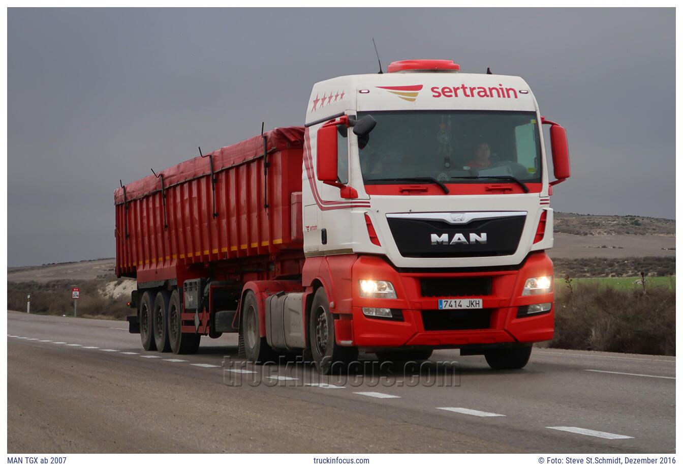 MAN TGX ab 2007 Foto Dezember 2016