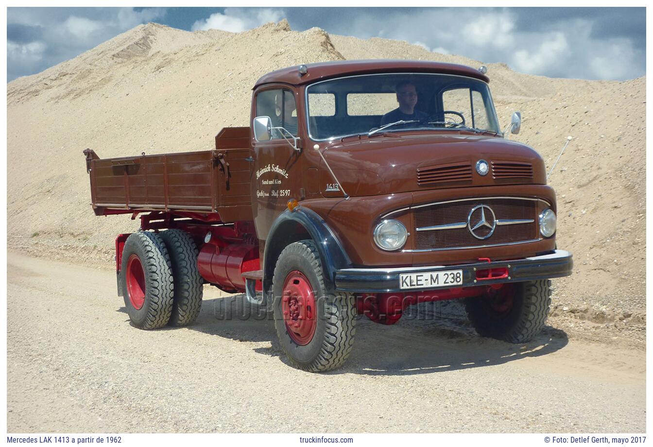 Mercedes LAK 1413 a partir de 1962 Foto mayo 2017