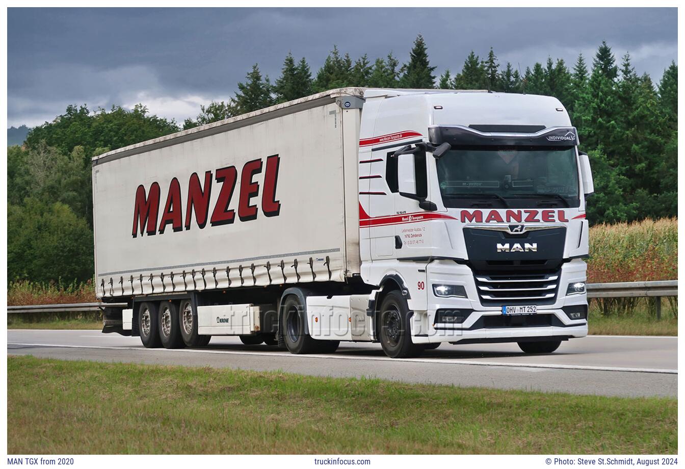 MAN TGX from 2020 Photo August 2024