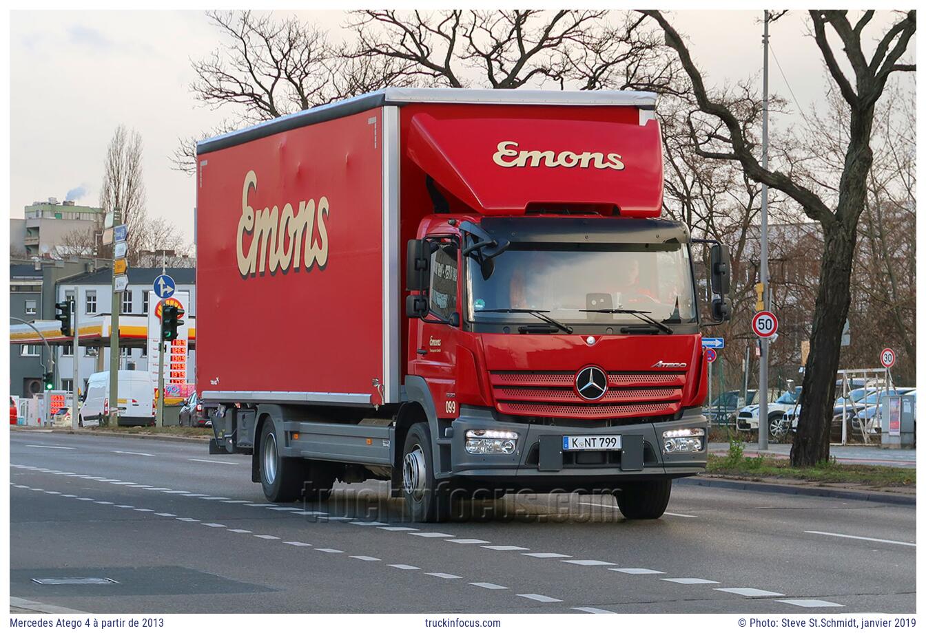 Mercedes Atego 4 à partir de 2013 Photo janvier 2019