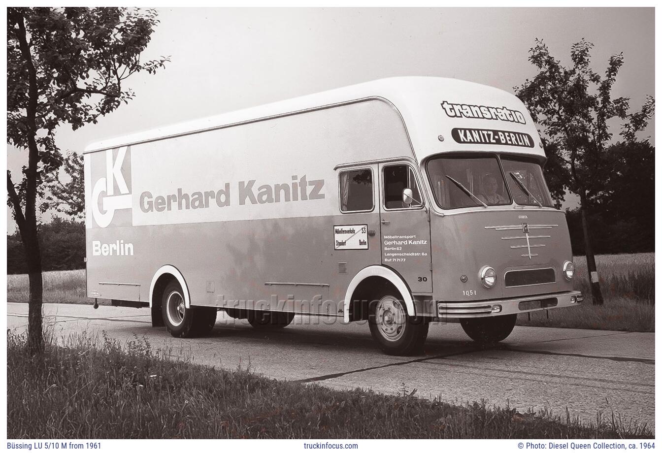 Büssing LU 5/10 M from 1961 Photo ca. 1964