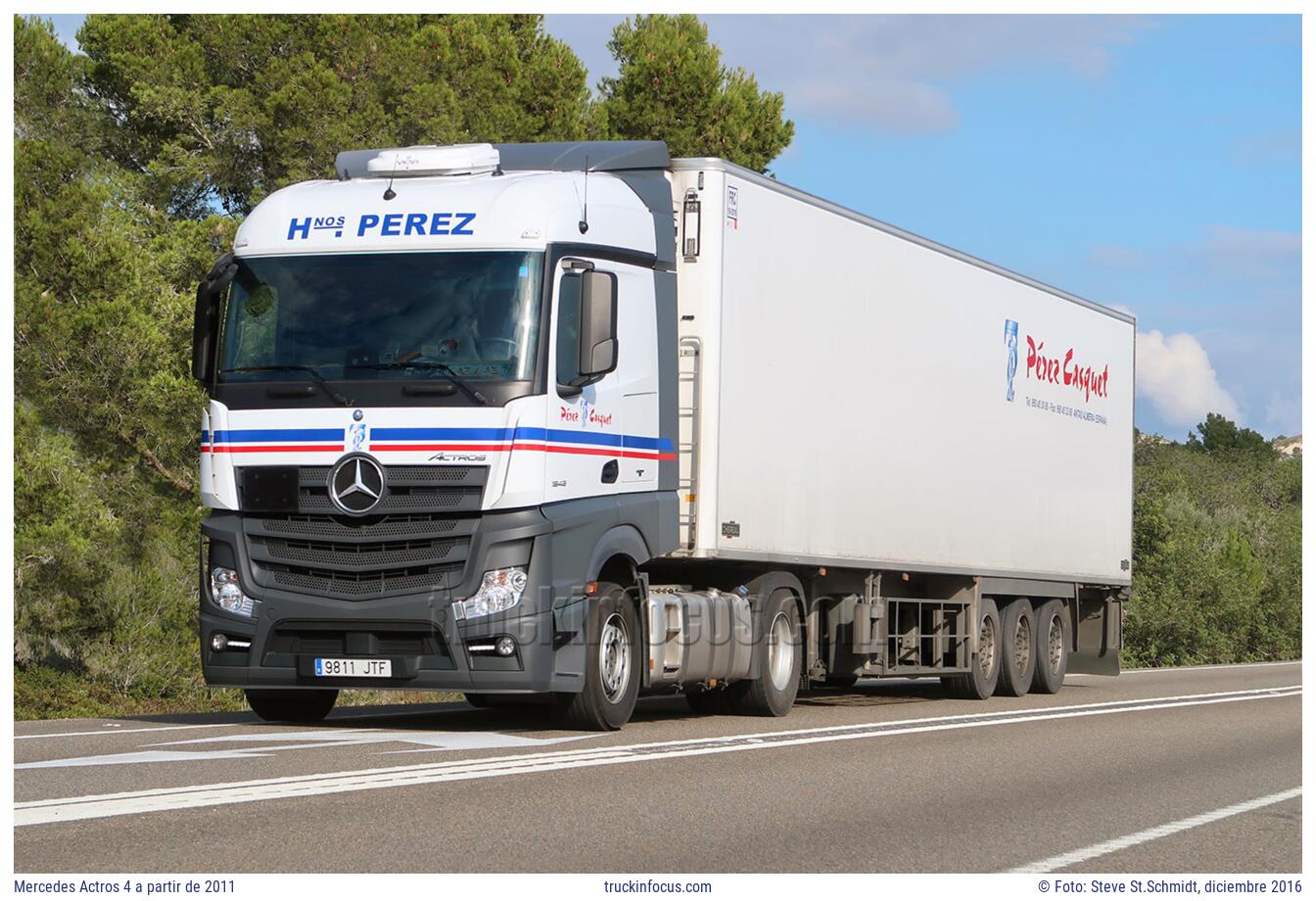 Mercedes Actros 4 a partir de 2011 Foto diciembre 2016