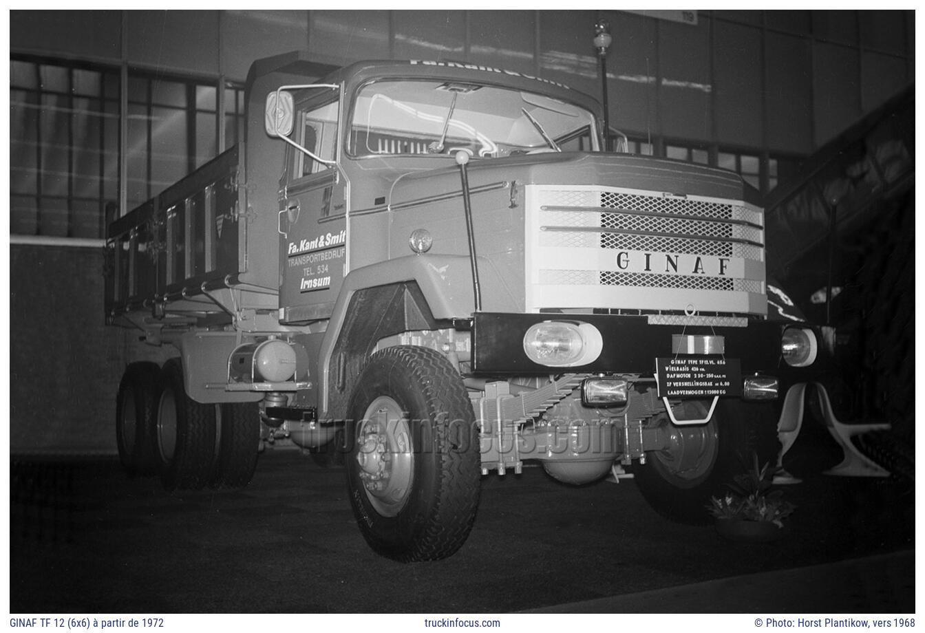 GINAF TF 12 (6x6) à partir de 1972 Photo vers 1968