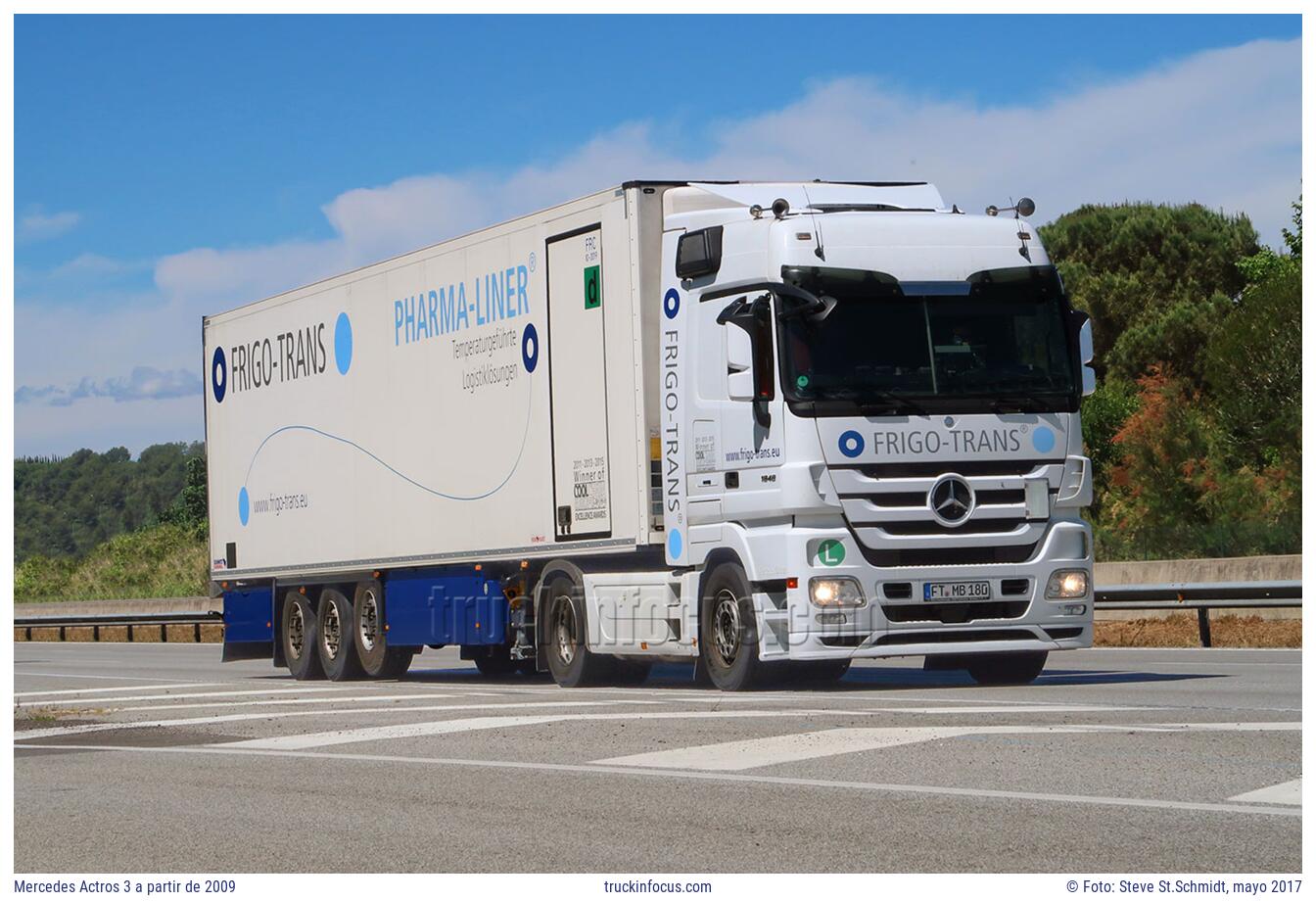 Mercedes Actros 3 a partir de 2009 Foto mayo 2017