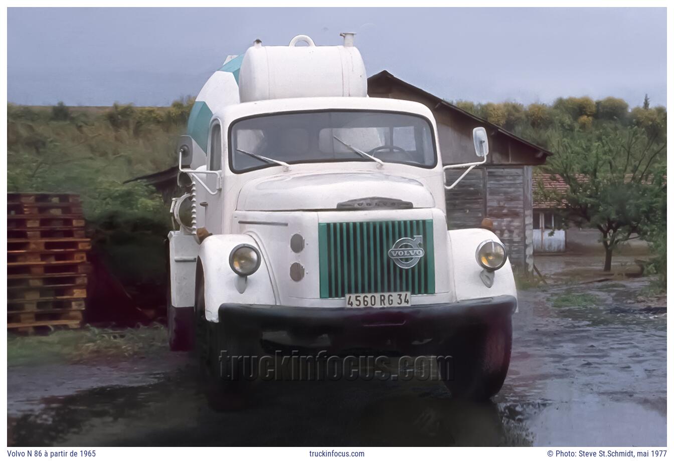 Volvo N 86 à partir de 1965 Photo mai 1977