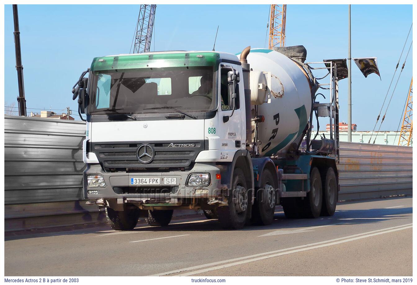 Mercedes Actros 2 B à partir de 2003 Photo mars 2019