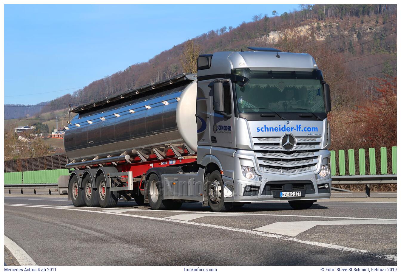 Mercedes Actros 4 ab 2011 Foto Februar 2019