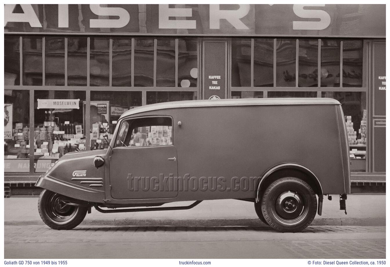 Goliath GD 750 von 1949 bis 1955 Foto ca. 1950