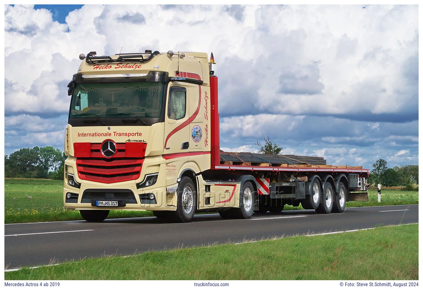 Mercedes Actros 4 ab 2019 Foto August 2024