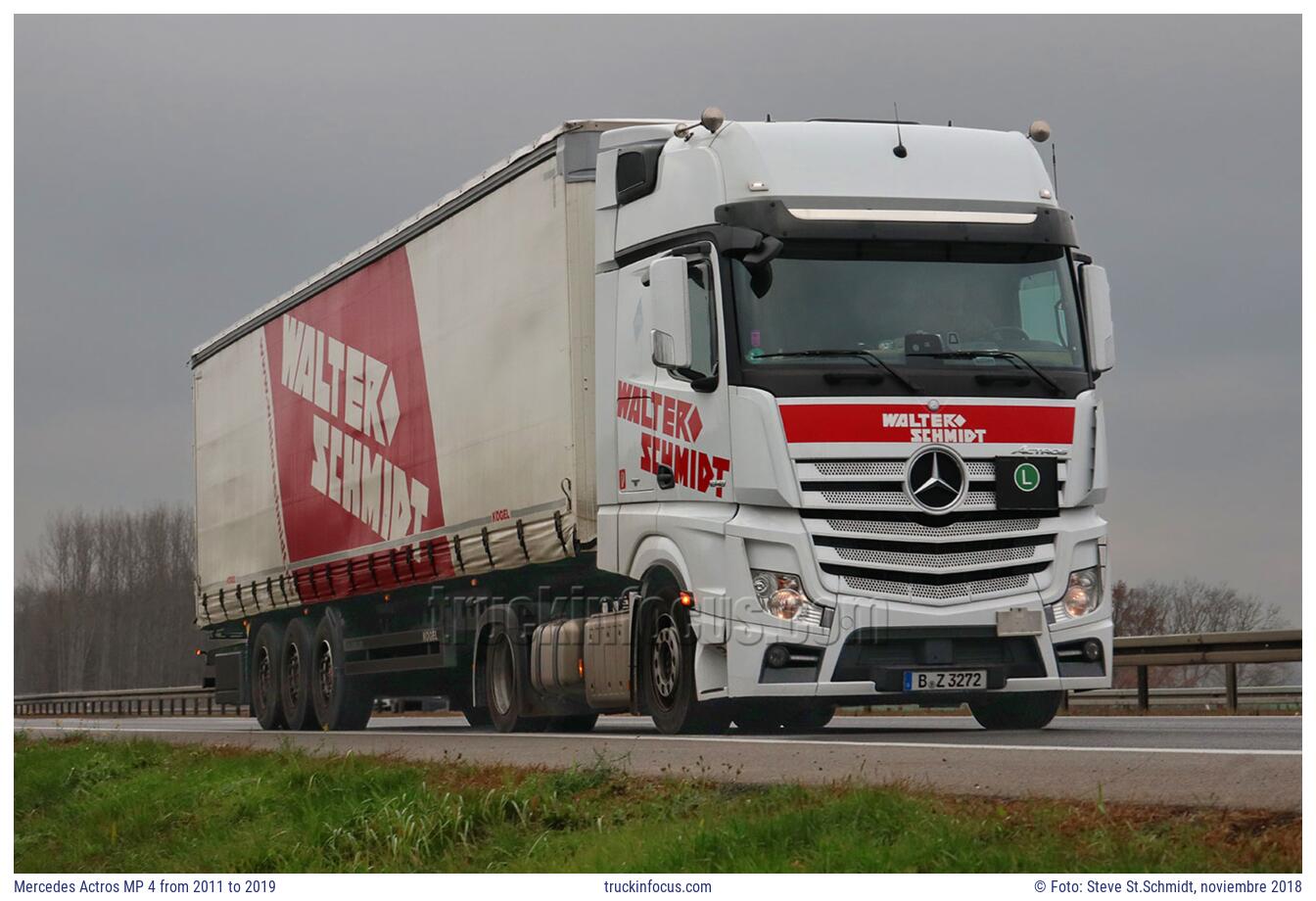 Mercedes Actros MP 4 from 2011 to 2019 Foto noviembre 2018