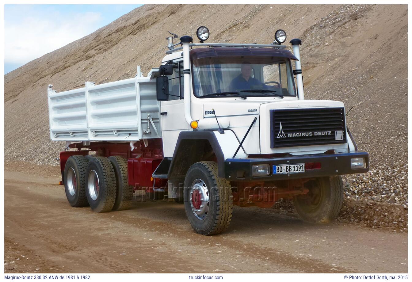 Magirus-Deutz 330 32 ANW de 1981 à 1982 Photo mai 2015