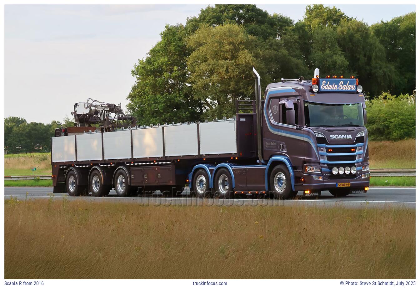 Scania R from 2016 Photo July 2025