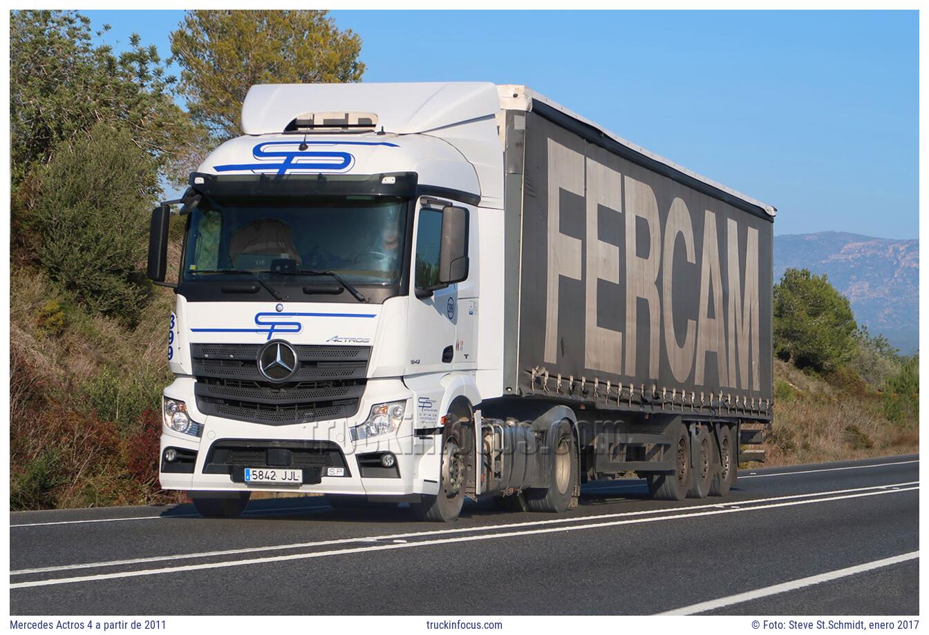 Mercedes Actros 4 a partir de 2011 Foto enero 2017