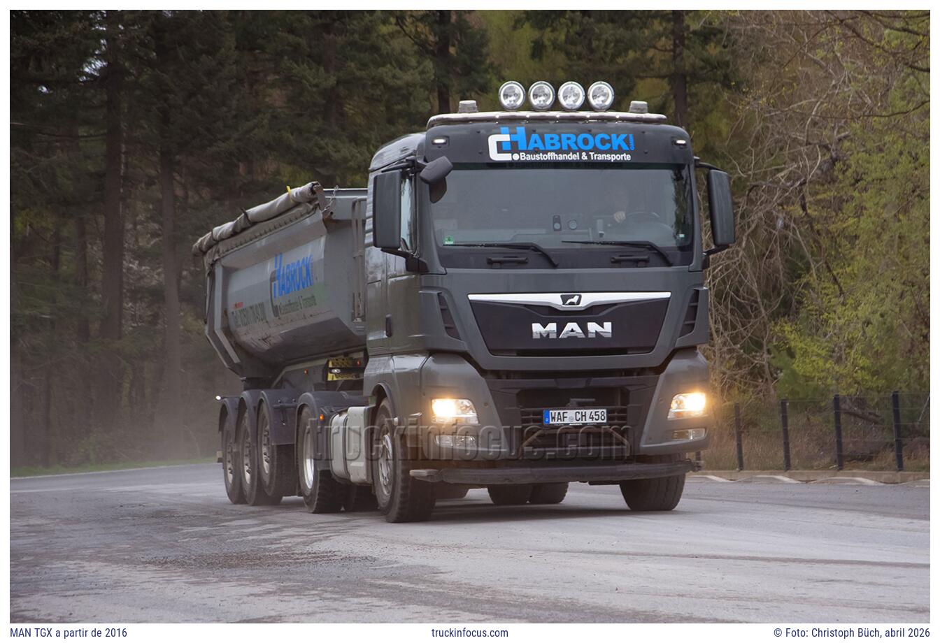 MAN TGX a partir de 2016 Foto abril 2026
