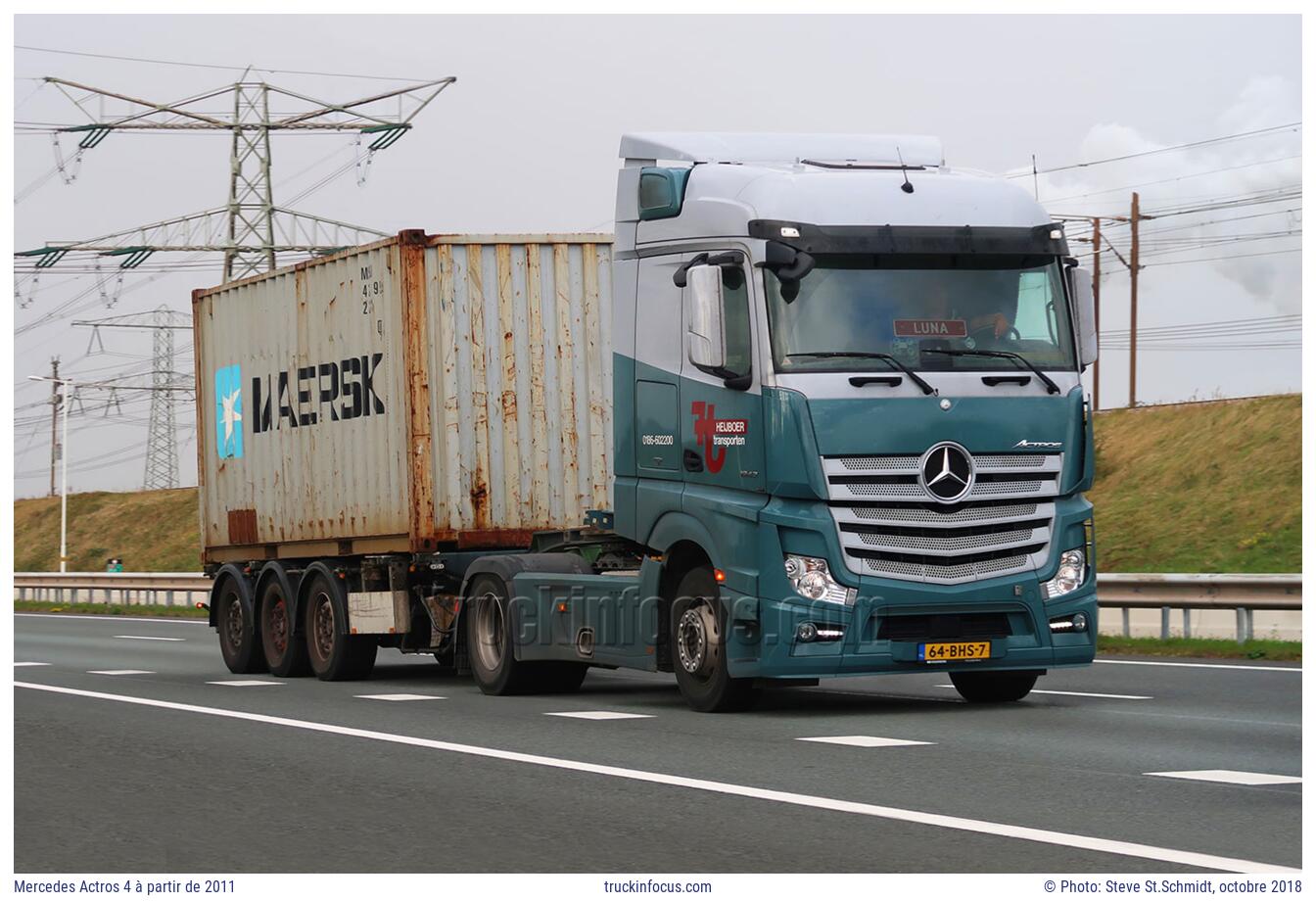 Mercedes Actros 4 à partir de 2011 Photo octobre 2018