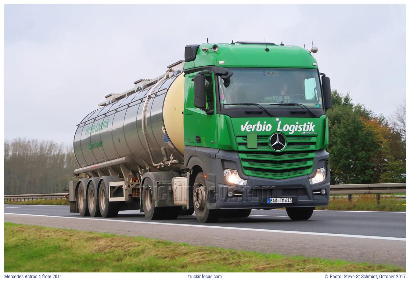 Mercedes Actros 4 from 2011 Photo October 2017
