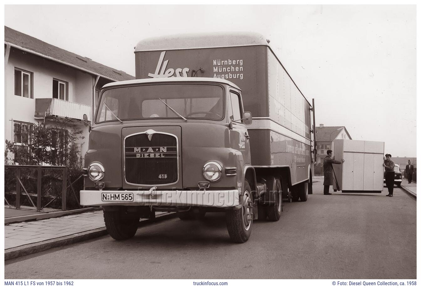 MAN 415 L1 FS von 1957 bis 1962 Foto ca. 1958