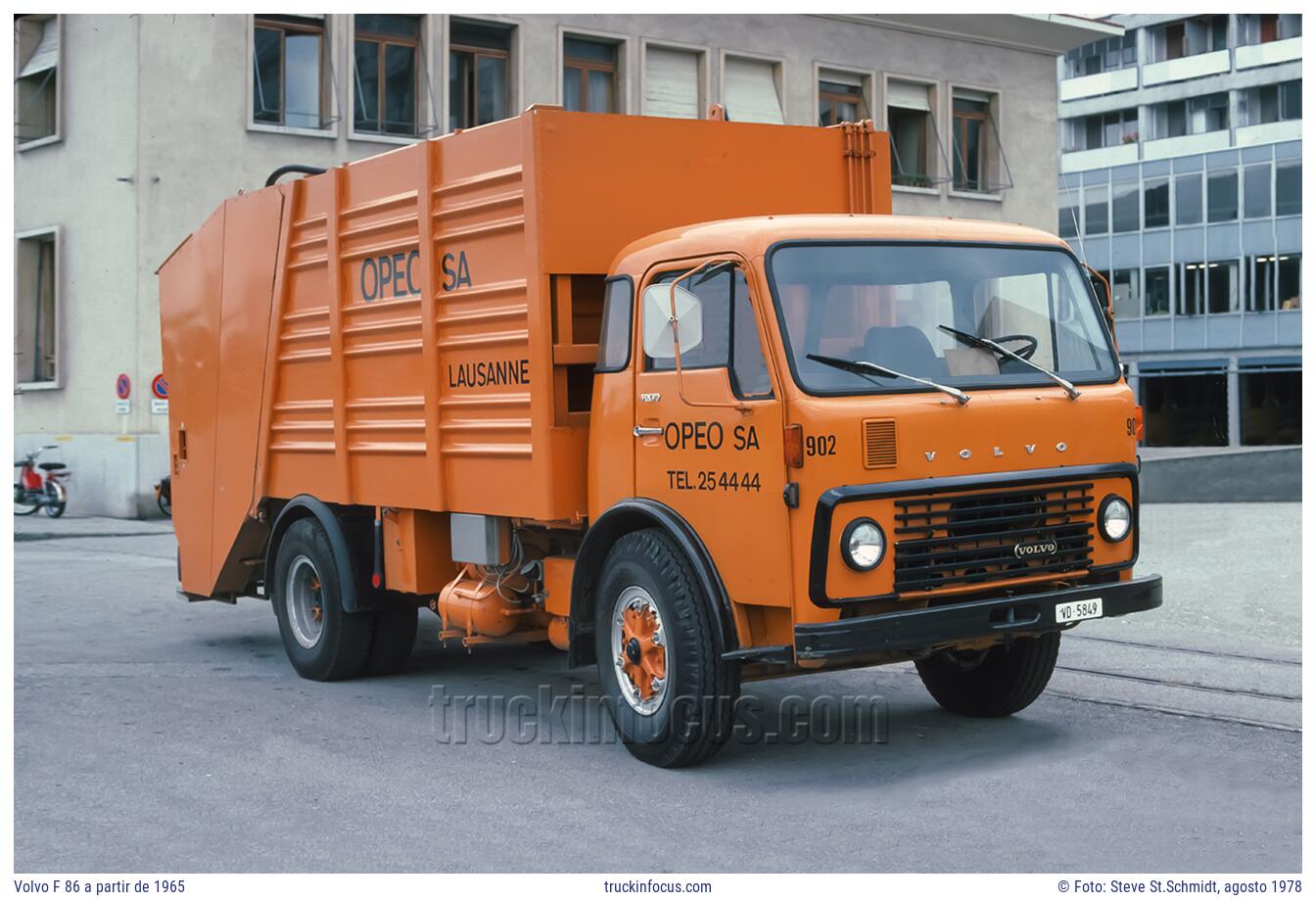 Volvo F 86 a partir de 1965 Foto agosto 1978