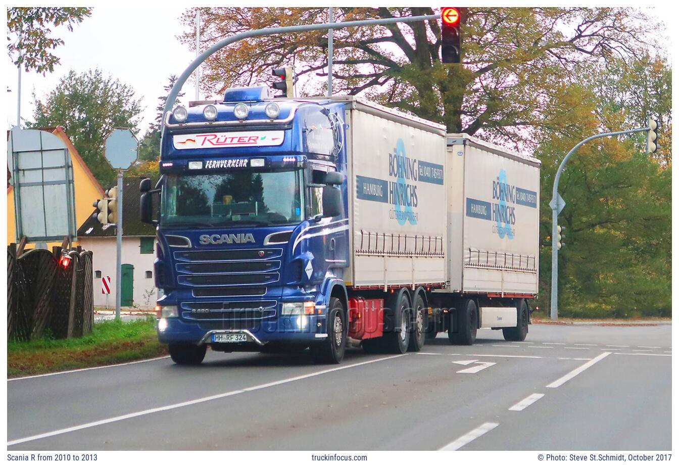 Scania R from 2010 to 2013 Photo October 2017