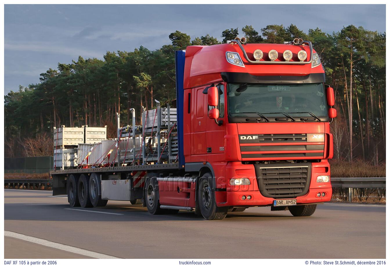 DAF XF 105 à partir de 2006 Photo décembre 2016