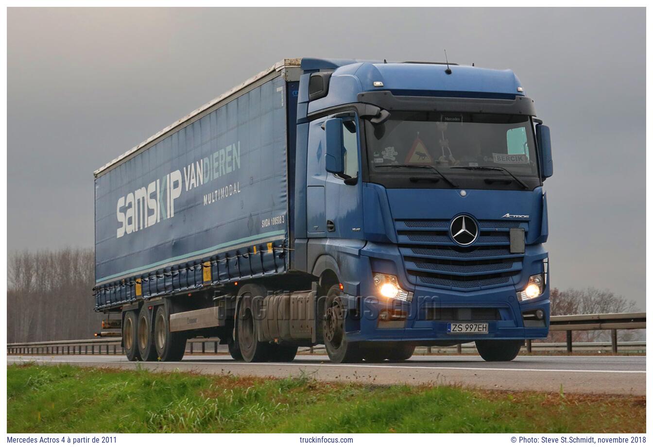 Mercedes Actros 4 à partir de 2011 Photo novembre 2018