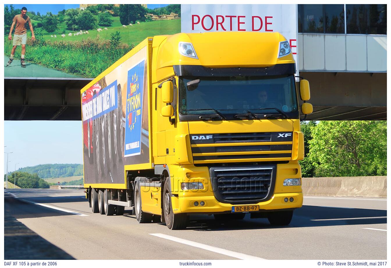 DAF XF 105 à partir de 2006 Photo mai 2017