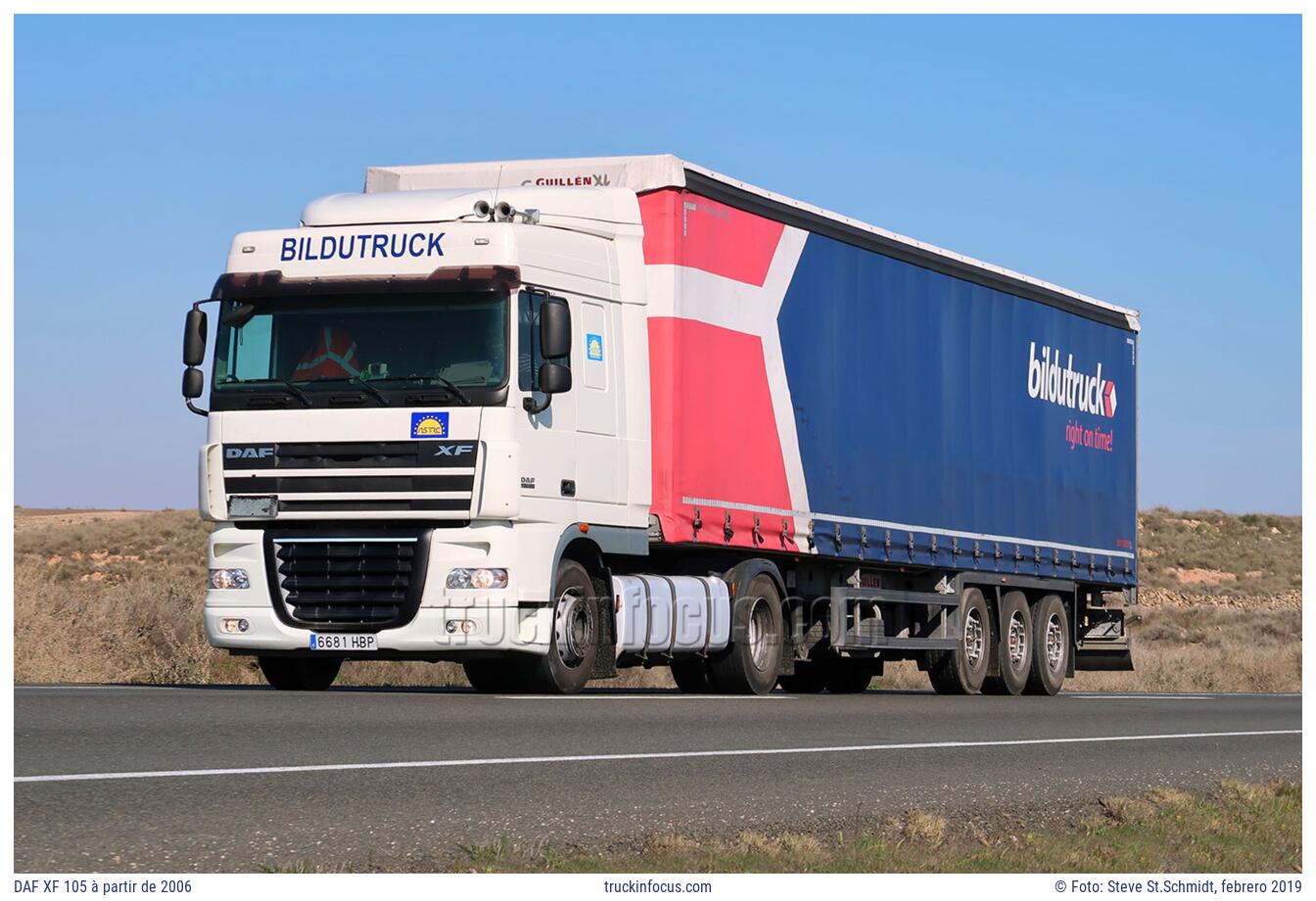 DAF XF 105 à partir de 2006 Foto febrero 2019