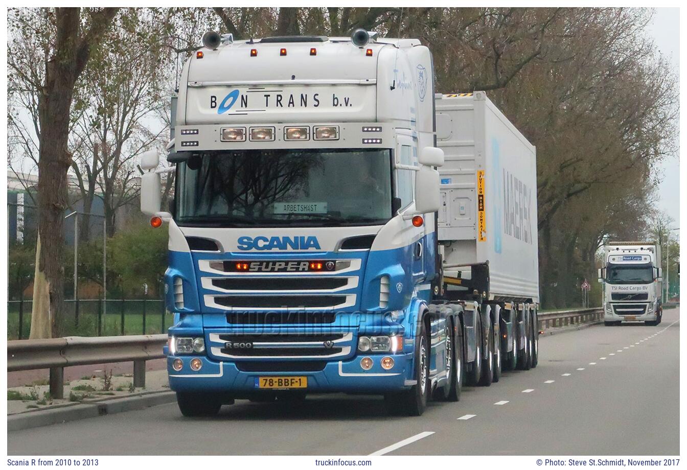 Scania R from 2010 to 2013 Photo November 2017