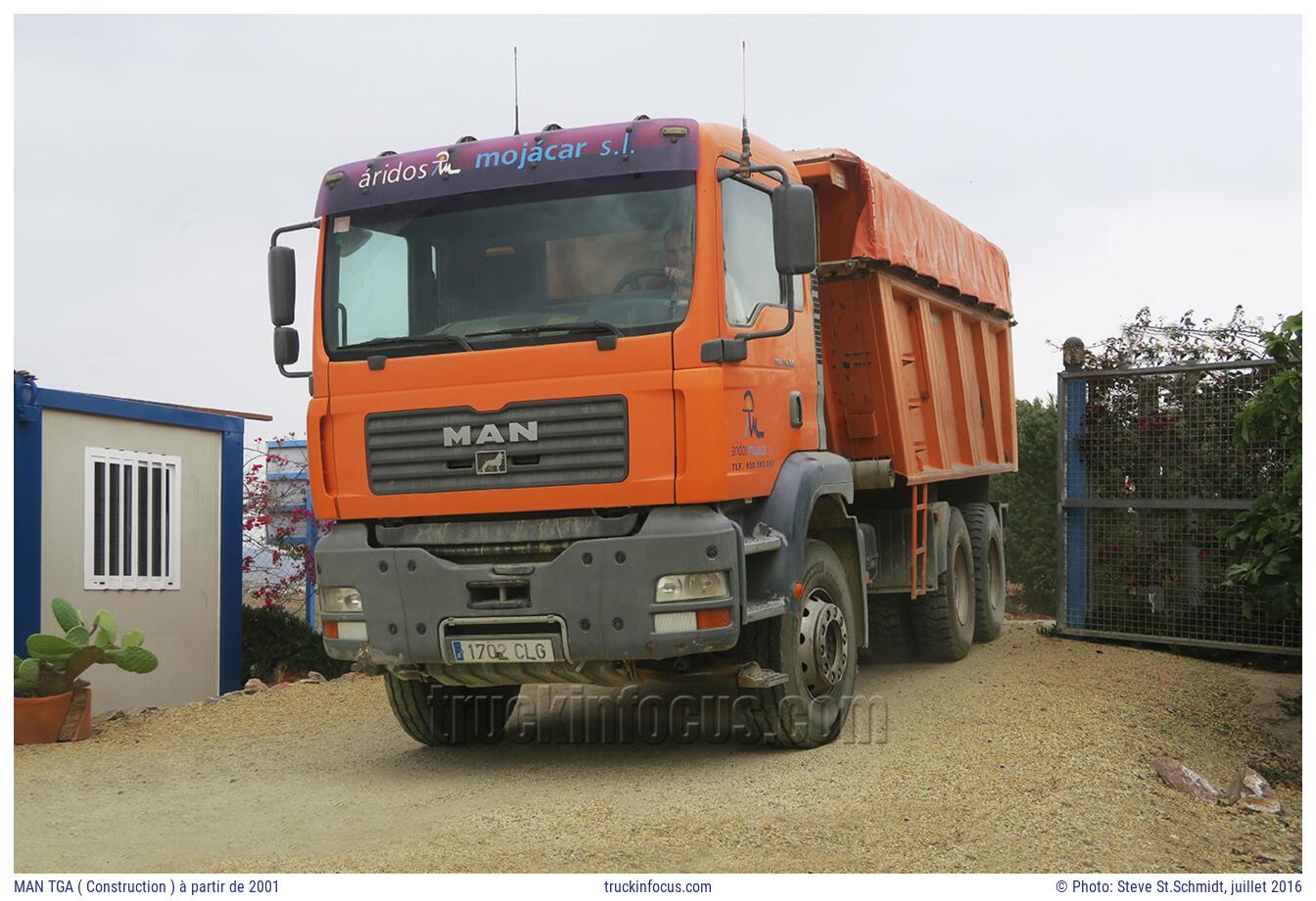 MAN TGA ( Construction ) à partir de 2001 Photo juillet 2016