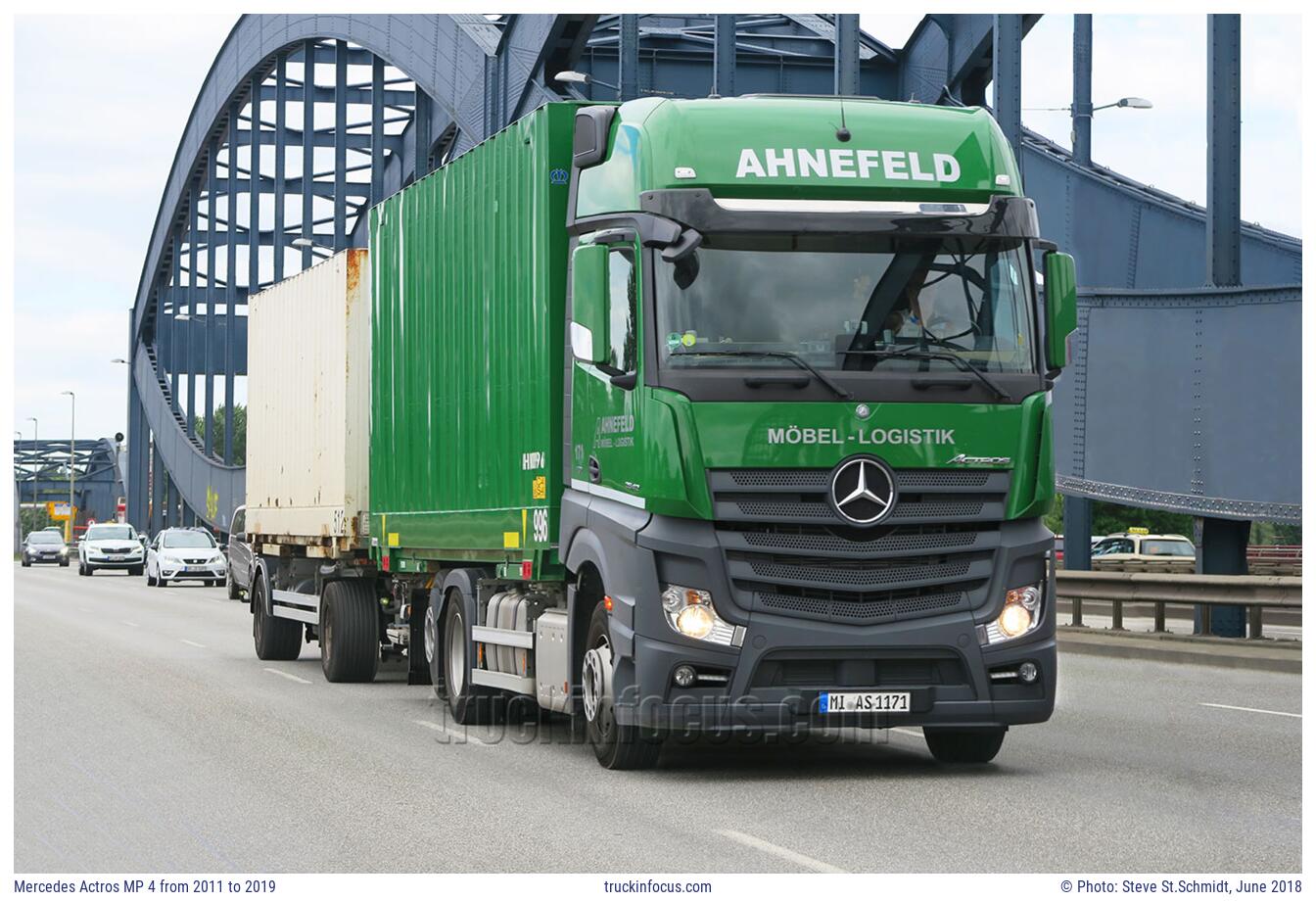 Mercedes Actros MP 4 from 2011 to 2019 Photo June 2018