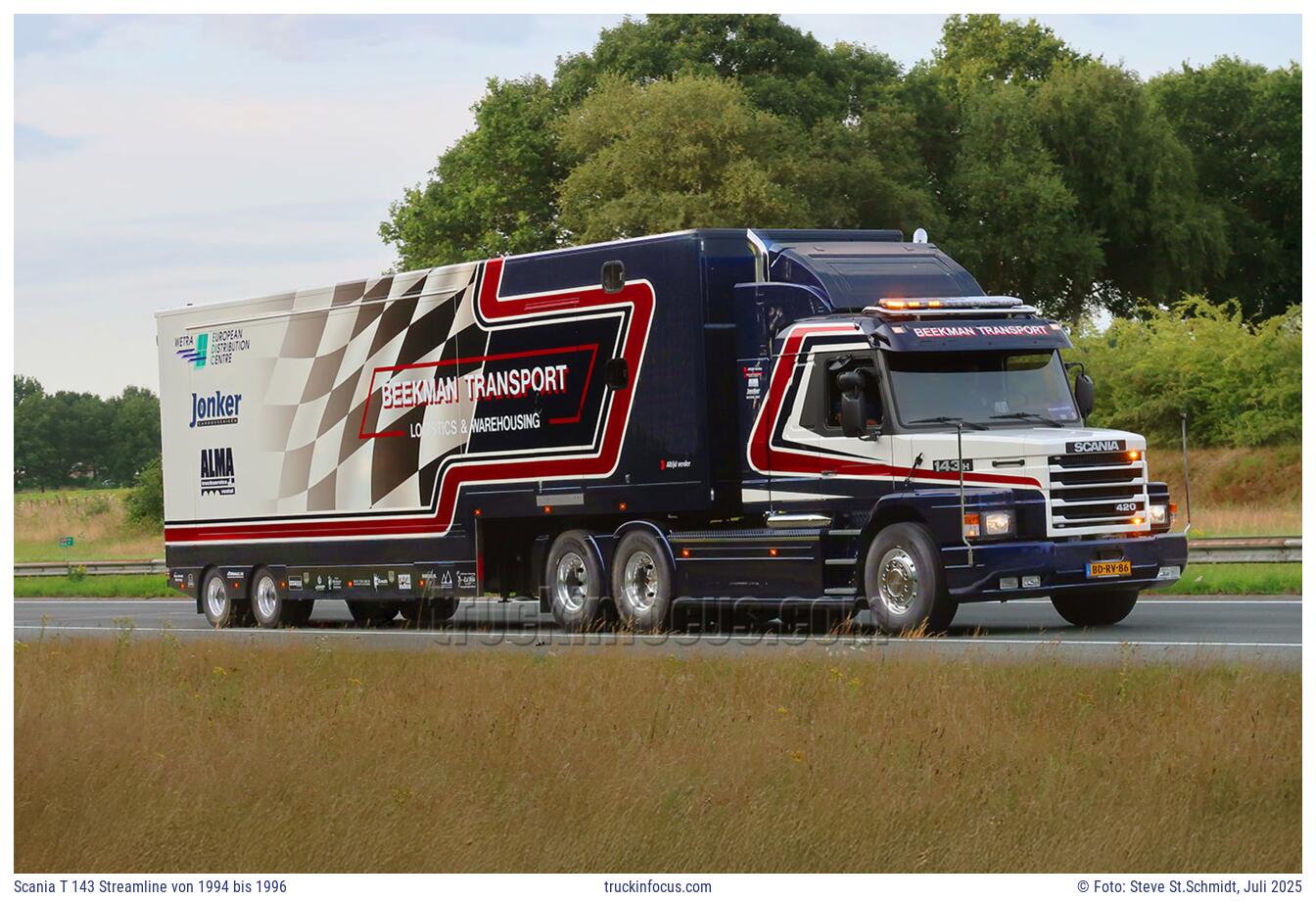 Scania T 143 Streamline von 1994 bis 1996 Foto Juli 2025