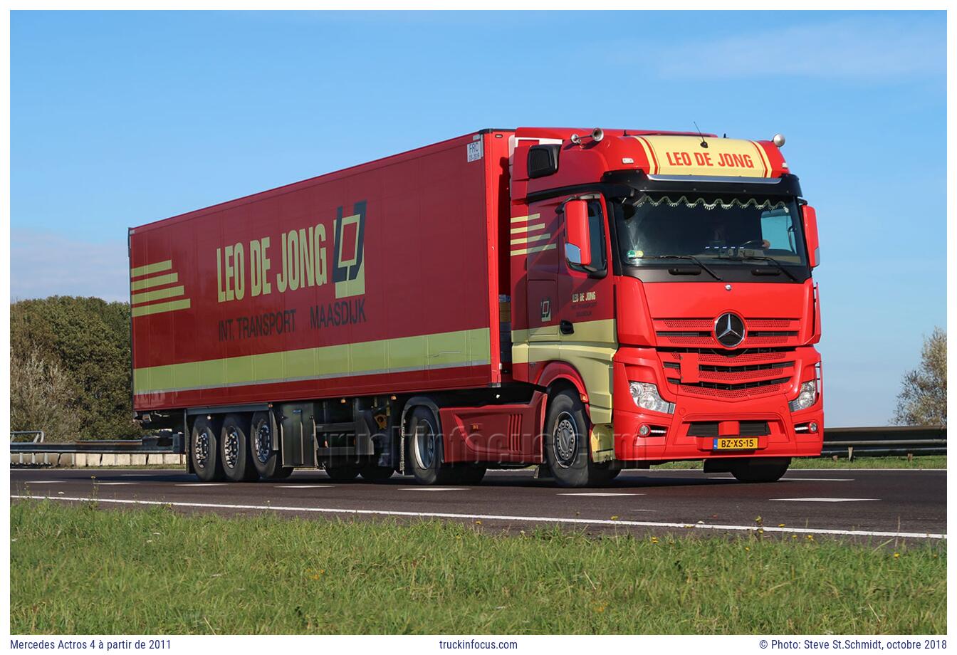 Mercedes Actros 4 à partir de 2011 Photo octobre 2018